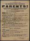 Cours complémentaires et cours de préapprentissage : parents qui désirez faire continuer à vos enfants des études pratiques ou des études générales, faites-les inscrire dès maintenant dans les écoles suivantes,