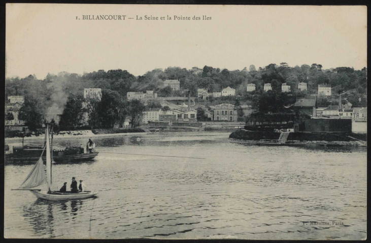 Rue de Billancourt: la Seine et la pointe des îles. (s.d.)