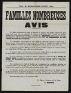 Familles nombreuses à,