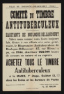 Comité du timbre antituberculeux : achetez tous le timbre antituberculeux,