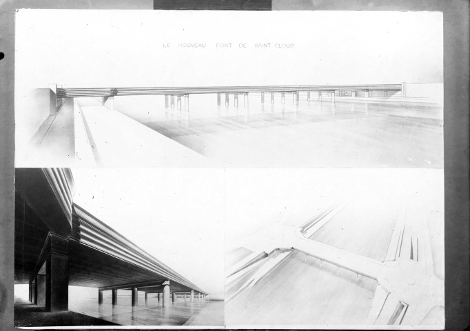 Maquette du nouveau pont de Saint-Cloud