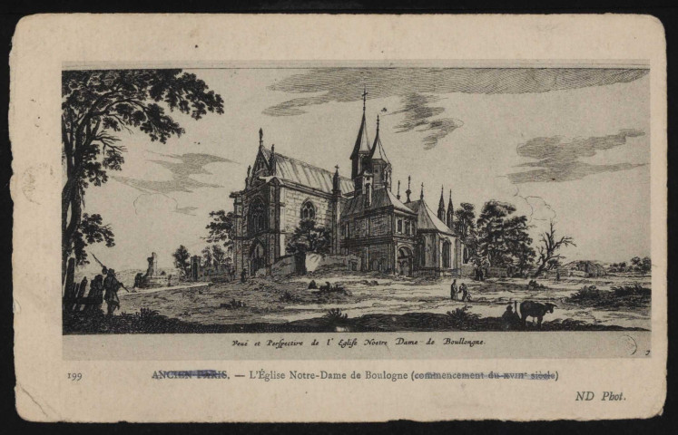 Ancien Paris. - L'église Notre-Dame de Boulogne (XVIIIe siècle).