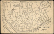 Billancourt, Boulogne-Billancourt . - plan de Billancourt