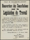 Réouverture des consultations sur la législation du travail,