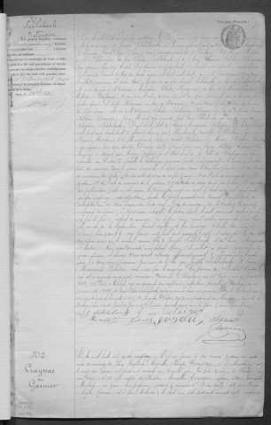 Mariage, enregistrement : Registre de 1892