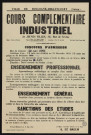 Cours complémentaire industriel de jeunes filles, 36 rue de Sèvres : concours d'admission, Épreuve avant tirage (affiche de 1959 modifiée).