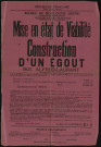 Mise en viabilité et construction d'égout rue Alfred-Laurant,