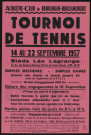 Tournoi de tennis du 14 au 22 septembre 1957,