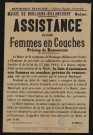 Assistance obligatoire aux vieillards, aux infirmes et aux incurables aux femmes en couches privées de ressources ééêé,