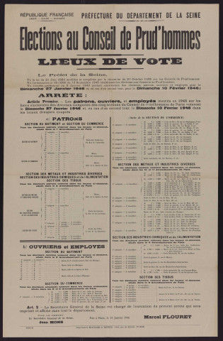 Élections au conseil de prud'hommes : lieux de votes,