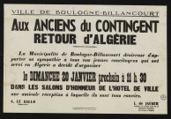 Aux anciens du contingent : retour d'Algérie,