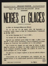 Neiges et glaces,