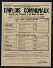 Emplois communaux réservés aux pensionnés et aux veuves de guerre habitant le département de la Seine, Recrutement à Boulogne-Billancourt d'un jardinier-floriculteur-horticulteur.