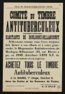 Comité du timbre antituberculeux : achetez tous le timbre antituberculeux,