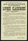 Adjudication pour la fourniture des livres classiques pendant l'année scolaire 1975-1976,