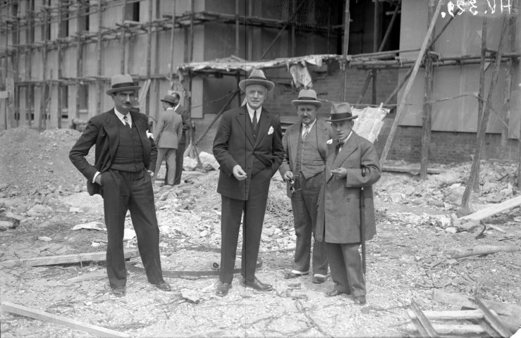 Nouvel hôtel de ville, visite des travaux