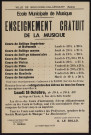 Enseignement gratuit de la musique,