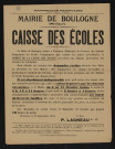 Caisse des écoles é,