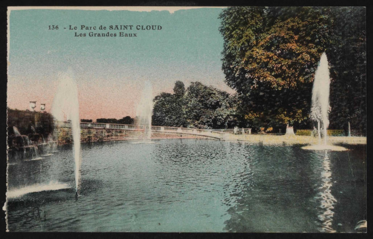 136 - Le parc de Saint-Cloud: les Grandes Eaux (s.d.).