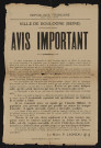 Avis important [relatif au respect des mesures de sécurité et de protection civile],