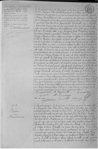 Mariage, enregistrement : Registre de 1901