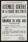 Assemblée générale de la caisse des écoles,