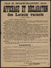 Affichage et déclaration des locaux vacants,