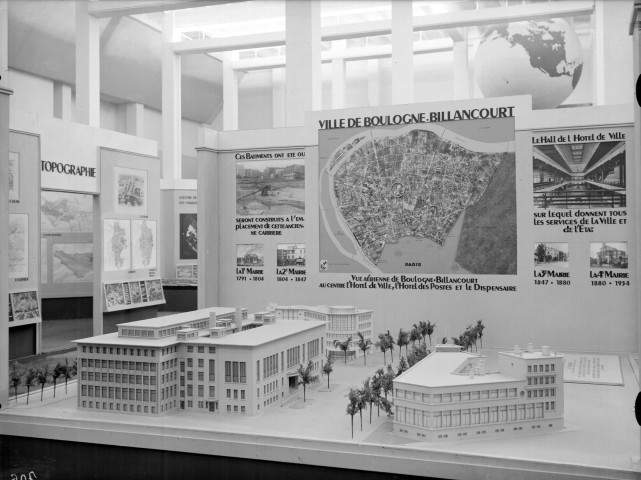 Participation de la ville à la section d'urbanisme de l'exposition internationale de 1937