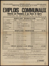 Emplois communaux réservés aux pensionnés et aux veuves de guerre habitant le département de la Seine, Recrutement à Boulogne-Billancourt d'un électricien haute et basse tension et d'une femme de service.