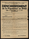 Dénombrement de la population en 1946 dans le département de la Seine,