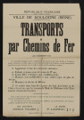 Transports [gratuits] par chemins de fer [des personnes ayant un pied-à-terre en province et qui souhaitent quitter la ville],