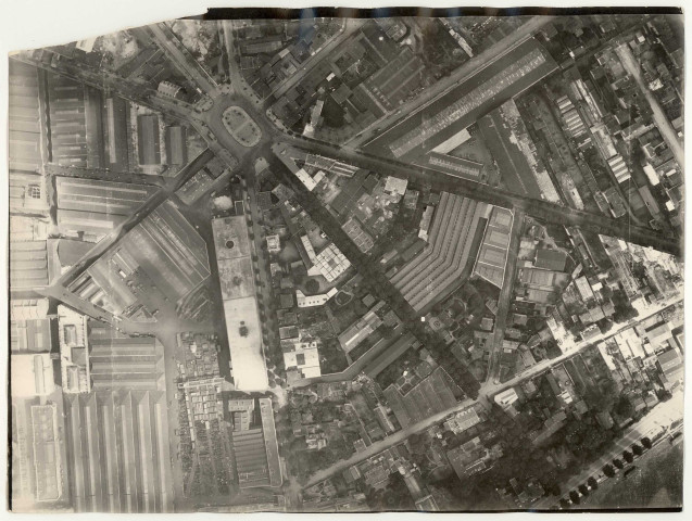 Boulogne-Billancourt, vues aériennes : Place Nationale, Rue Traversière, Quai de Stalingrad, Rue Nationale, Rue Gustave Sandoz, Rue de Saint-Cloud, Rue Heinrich, Rue du Point du Jour, Rue de Meudon, Usines Renault