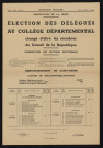 Élection des délégués au collège départemental chargé d'élire les membres du Conseil de la République : composition des sections électorales,