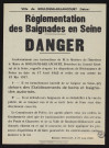 Règlementation des baignades en Seine : danger,