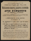 Avis d'enquête de commodo et incommodo : rue Gambetta 16, Etablissements E. Desroziers : installation d'une chaudronnerie de petites oeuvres ayant 15 ouvriers et déplacement d'un appareil producteur de gaz acétylène.