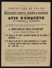 Avis d'enquête de commodo et incommodo : rue Claude-Terrasse 55, M. Maubon : installation d'un garage de 30 voitures automobiles alimentées par des liquides inflammables et d'un dépôt de 5000 litres de liquides inflammables de la 1re catégorie.