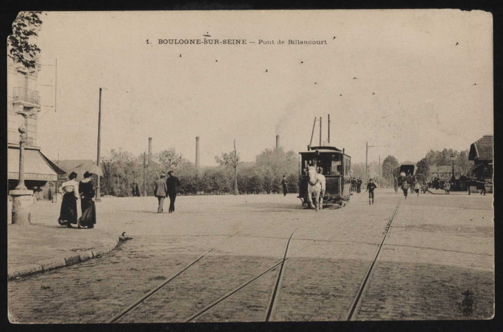 1 - Boulogne-sur-Seine: pont de Billancourt (s.d.).