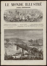 Reconstruction du pont de Billancourt, pose du tablier de la rive droite, Le monde illustré, n°815, 26 novembre 1872