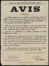 Avis [concernant l'affichage de tracts contre la municipalité],