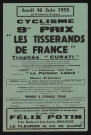 Quinzaine sportive : 9me prix Les Tisserands de France, trophée Curati,