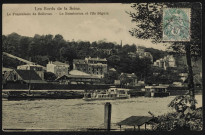 Les Bords de la Seine. Le funiculaire de Bellevue. Le Brimborion et l'île Seguin (s.d.).