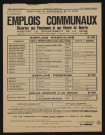 Emplois communaux réservés aux pensionnés et aux veuves de guerre habitant le département de la Seine, Recrutement à Boulogne-Billancourt d'un conducteur d'automobiles (tourisme et utilitaire) et d'un aide-atelier.