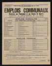 Emplois communaux réservés aux pensionnés et aux veuves de guerre habitant le département de la Seine, Recrutement à Boulogne-Billancourt d'un jardinier-floriculteur-horticulteur.