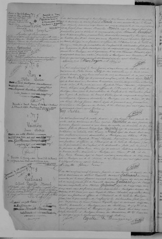 Naissance, enregistrement : Registre de 1909