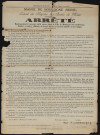 Arrêté réglementant le passage et la vitesse [...] des tombereaux, fardiers et autres véhicules de lourd charroi à traction ou mécanique,