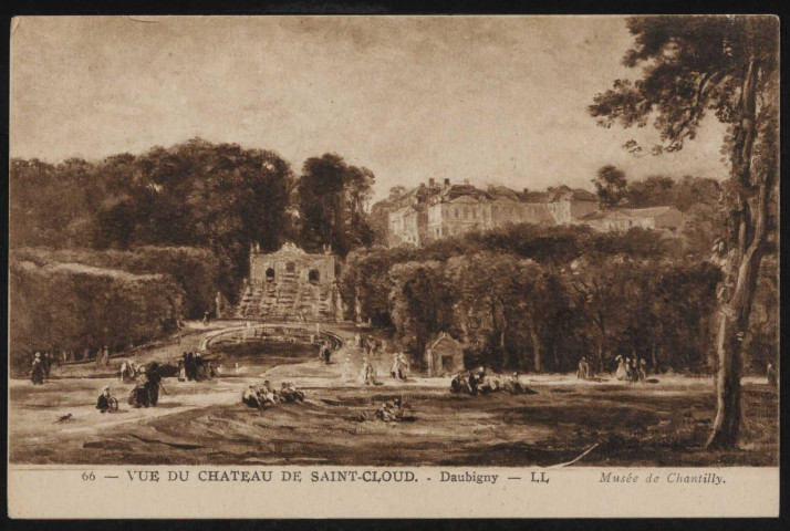 66 - Vue du château de Saint-Cloud (s.d.).