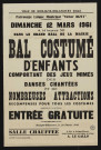 Patronage laïque municipal Victor Bizet : bal costumé d'enfants,