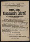 Cours complémentaire industriel 29 avenue des Moulineaux é,