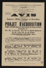 Projet d'acquisition par l'Etat (ministère de l'Education nationale, de la Jeunesse et des Sports) d'immeubles sis : 90 à 94 rue Escudier, 40 à 55 rue Denfert-Rochereau, 10, 16 à 22 et 26 rue des Tilleuls [en vue de l'implantation d'un lycée de garçons],