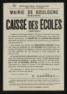 Caisse des écoles é,